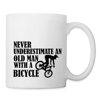 Funny Bicycle Saying - Mug - white - Right