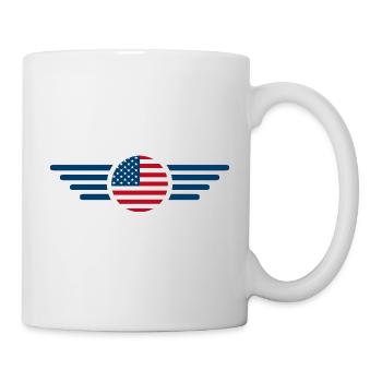 United States USA Style Design T-Shirt - Mug - white - Right