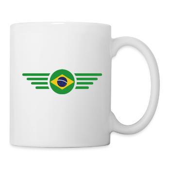 Brasilien Stil Design T-Shirt - Tasse - Weiß - Rechts