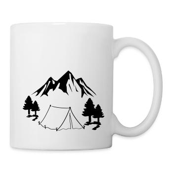 Tente de camping - Mug blanc - blanc - Droite