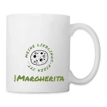 Pizza Margherita: Meine Liebe geht durch den Magen - Tasse - Weiß - Rechts