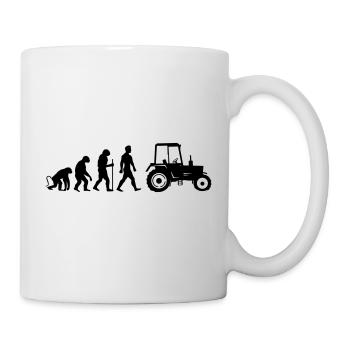 traktor evolution - Tasse - Weiß - Rechts