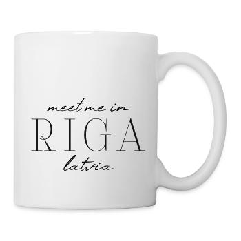 Riga, Lettonie Style Design T-shirt - Mug blanc - blanc - Droite