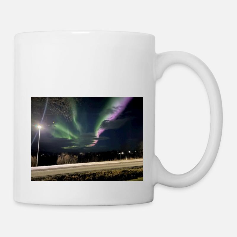 Aurora northern lights - Mug - white