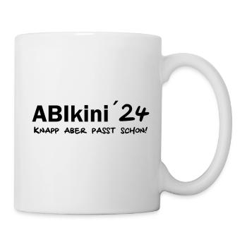 Abikini 24 - Abi Motto 2024 Abitur - Tasse - Weiß - Rechts