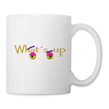 Whats up - Tasse - Weiß - Rechts