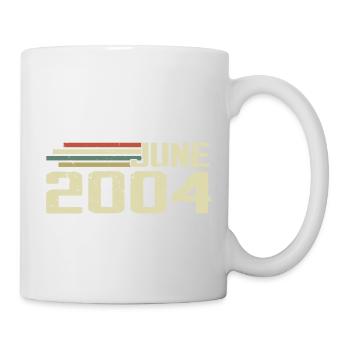 Juin 2004 Anniversaire Juin 2004 Juin 2004 Anniversaire - Mug blanc - blanc - Droite