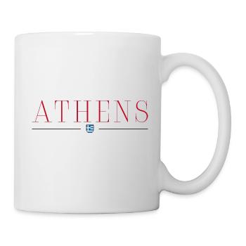 Athènes, Grèce T-shirt design de style - Mug blanc - blanc - Droite