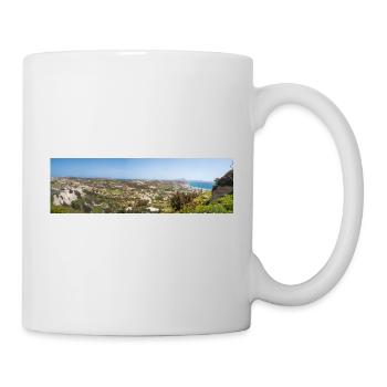 Landschaftsansicht der Burg von Kefalos Insel Kos - Tasse - Weiß - Rechts