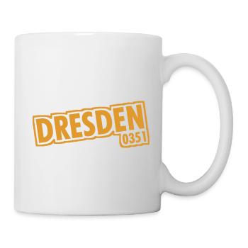 Dresde - 0351 - Indicatif régional - Saxe - Mug blanc - blanc - Droite