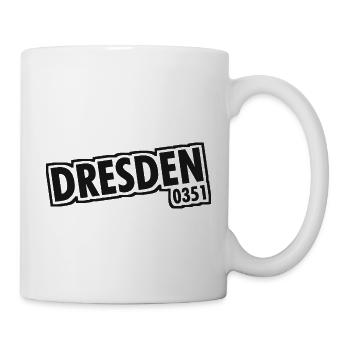 Dresde - 0351 - Indicatif régional - Saxe - Mug blanc - blanc - Droite