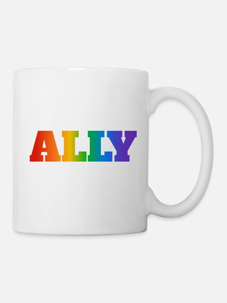 Gay Pride Verbündeter - Tasse - Weiß
