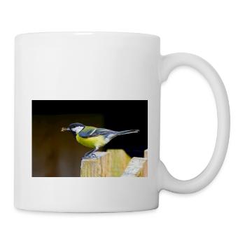 Great Tit with Spider - Mug - white - Right