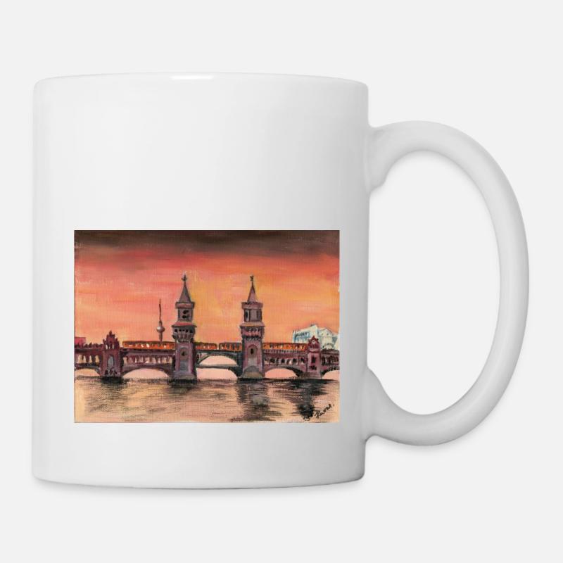 Pont Oberbaum - Mug blanc - blanc