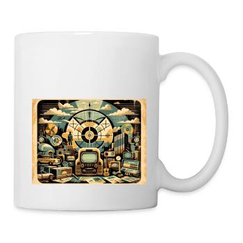Retombées rétro - Mug blanc - blanc - Droite
