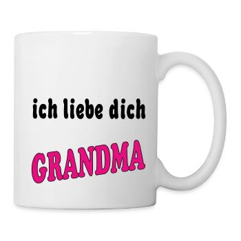 ich liebe dich GRANDMA - Mug blanc - blanc - Droite
