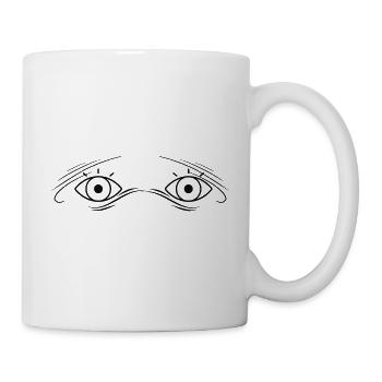 Face with eyes - Mug - white - Right