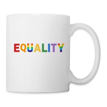 Gleichberechtigung schadet niemandem LGBT-Gleichberechtigung Gay Pride - Tasse - Weiß - Rechts