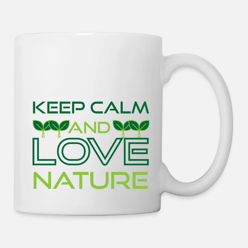 Keep Calm and Love Nature - Mug - white