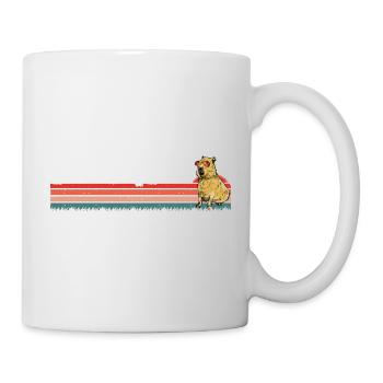 Ne vous inquiétez pas, soyez Capy - Capybara rétro vintage - Mug blanc - blanc - Droite