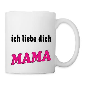 Ich liebe dich mama - Mug blanc - blanc - Droite