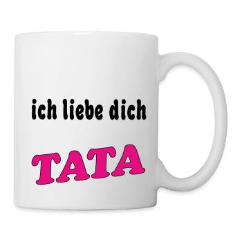 ich liebe dich TATA - Mug blanc - blanc - Droite