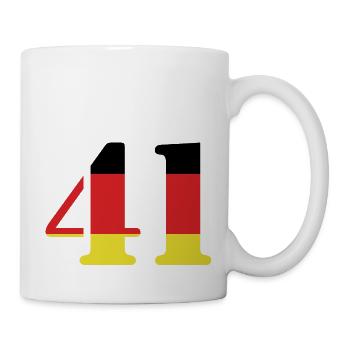 41 Numéro Jersey Allemagne - Mug blanc - blanc - Droite