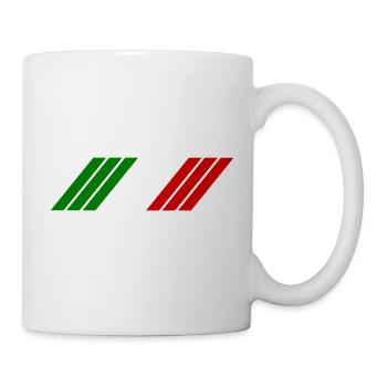 Rayures Italie - Mug blanc - blanc - Droite