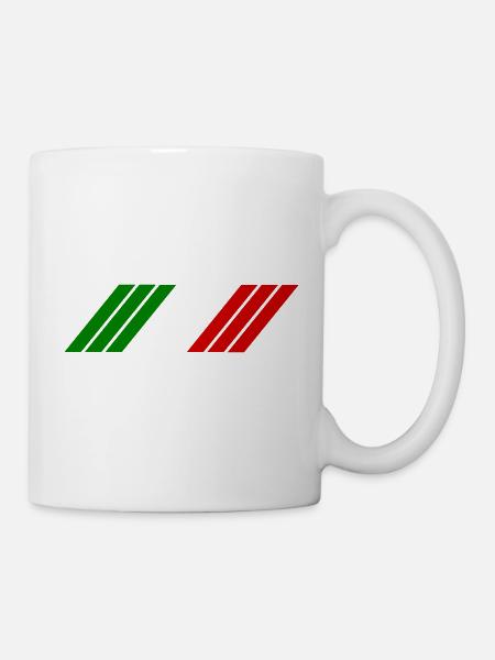 Italien Streifen - Tasse - Weiß