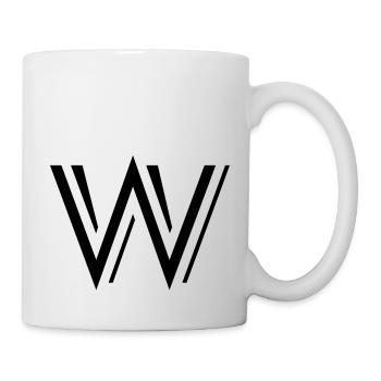Buchstabe W - Tasse - Weiß - Rechts