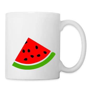 Wassermelone Melone - Tasse - Weiß - Rechts