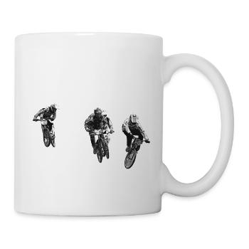 BMX Rennen Rennen ATV Motocross - Tasse - Weiß - Rechts