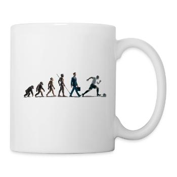 Planche graphique de football Evolution 1 - Mug blanc - blanc - Droite
