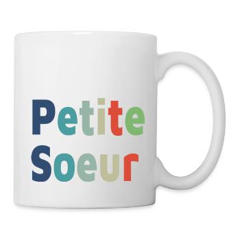 Geburt, kleine Schwester, Tochter - Tasse - Weiß - Rechts