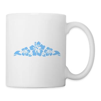 Hibiscus - Tasse - Weiß - Rechts