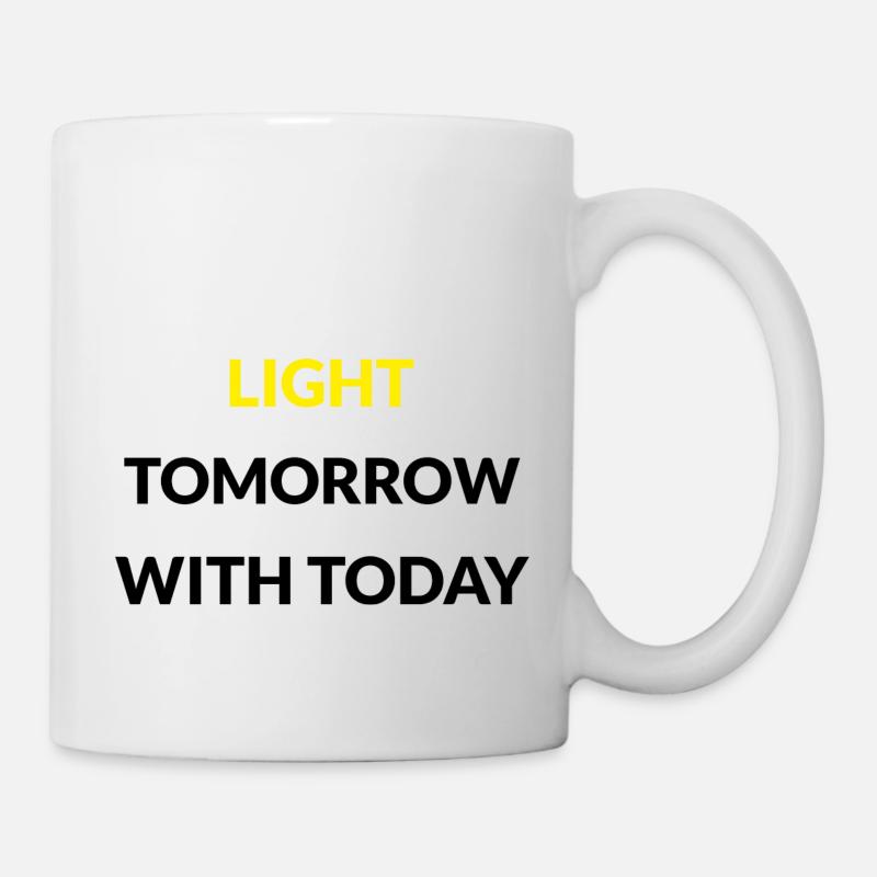 Éclairer l’avenir avec aujourd’hui - Mug blanc - blanc
