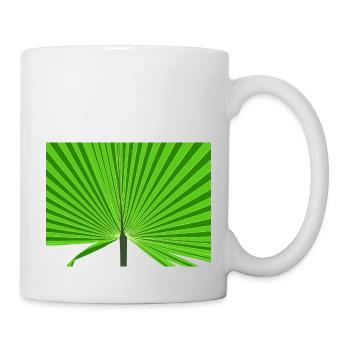 Tropische Palme - Tasse - Weiß - Rechts
