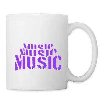 Musique Graffiti Spray Stamp Musique Dire Gouttes - Mug blanc - blanc - Droite