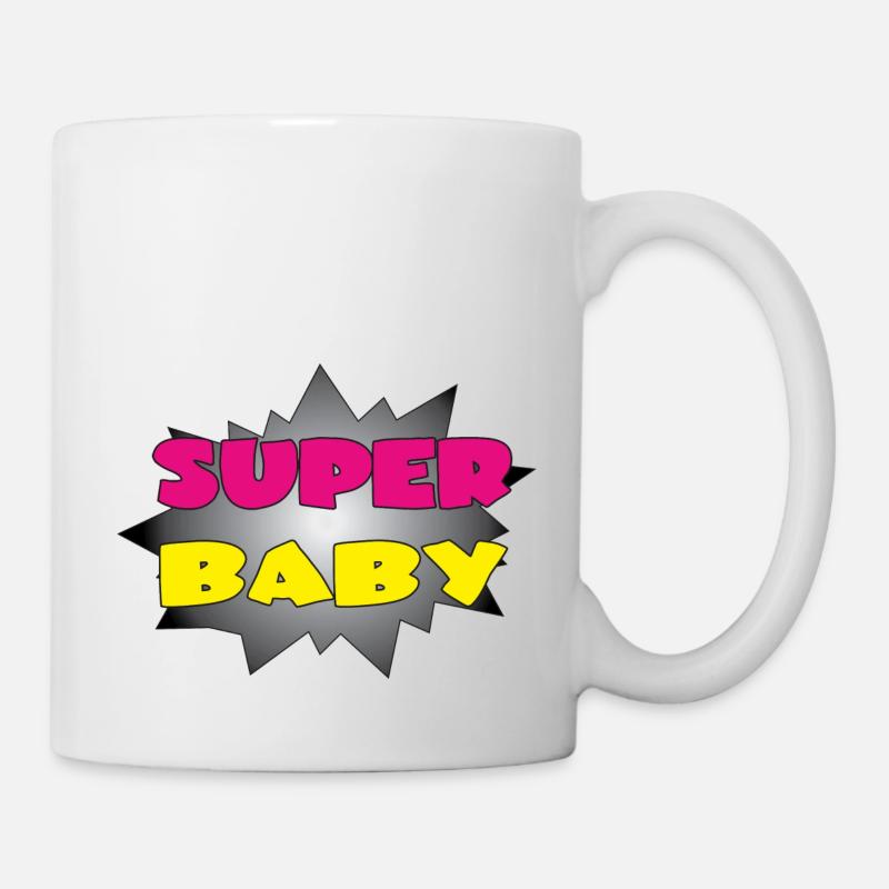 SUPER BABY - Tasse - Weiß