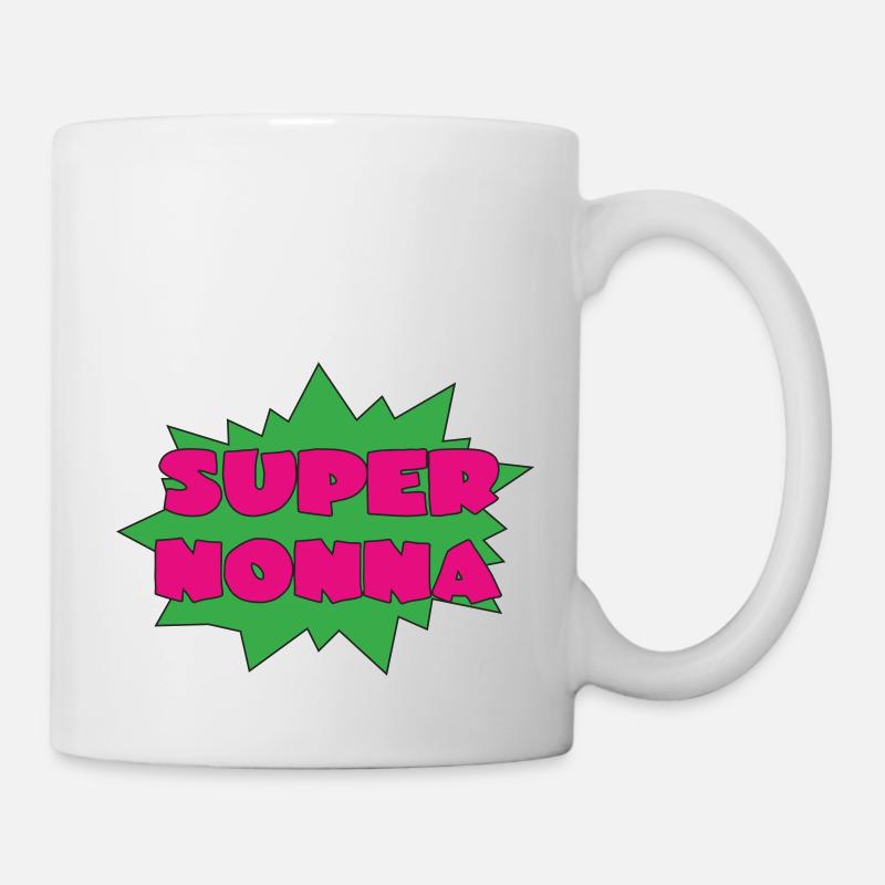 SUPER NONNA - Mug blanc - blanc