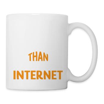 Je suis plus vieux qu’Internet 7 - Mug blanc - blanc - Droite