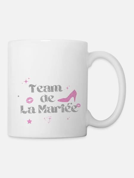 Das Team der Silberbraut - Tasse - Weiß