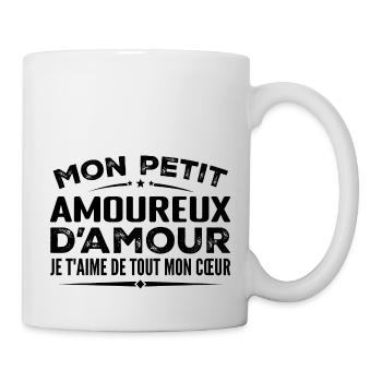 Love lover gift I love you with all my heart - Mug - white - Right