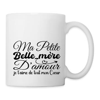 Liebe Schwiegermutter Geschenk, Schwiegermutter Ich liebe dich - Tasse - Weiß - Rechts
