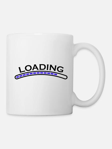 loading ladebalken - Tasse - Weiß