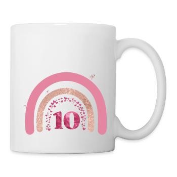 10th Anniversary Rainbow Rose - Mug - white - Right