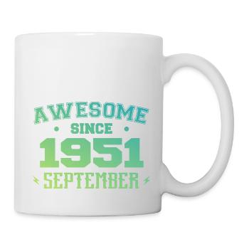 Septembre 1951 Cadeau Anniversaire Septembre 1951 - Mug blanc - blanc - Droite