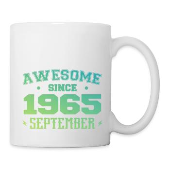 Septembre 1965 Cadeau Anniversaire Septembre 1965 - Mug blanc - blanc - Droite