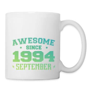 September 1994 Geburtstagsgeschenk September 1994 - Tasse - Weiß - Rechts