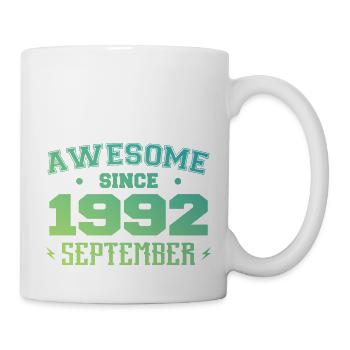 Septembre 1992 Cadeau Anniversaire Septembre 1992 - Mug blanc - blanc - Droite